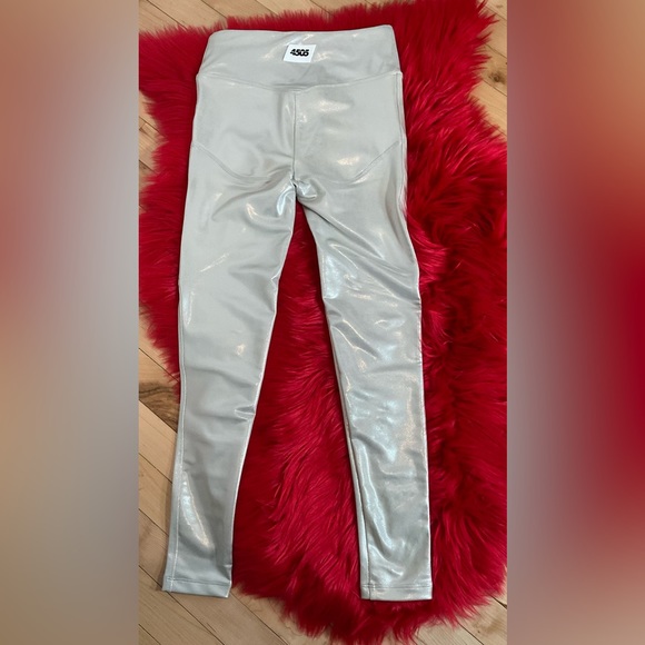 🛑🛑🛑ASOS METALLIC LEGGINGS (made small) - Picture 2 of 7